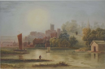 Lot 728 - Anthony Vandyke Copley Fielding (British, 1787-1855) - Watercolour - Windsor Castle