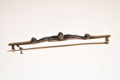 Lot 34 - Two diamond set early 20th century brooches