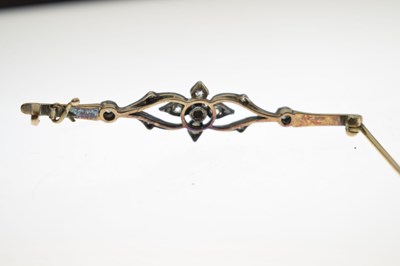 Lot 34 - Two diamond set early 20th century brooches