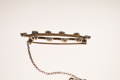 Lot 34 - Two diamond set early 20th century brooches