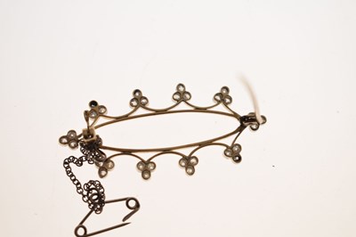 Lot 34 - Two diamond set early 20th century brooches