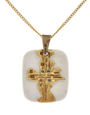Lot 78 - Anton Michelsen for Royal Copenhagen pendant necklace