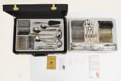 Lot 368 - SBS Bestecke two-tone stainless steel canteen