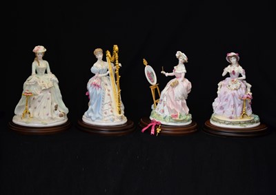 Lot 601 - Royal Worcester - 'The Graceful Arts', four limited edition figures