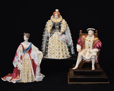 Lot 611 - Collection of limited edition Royal figures, Wedgwood and Royal Worcester