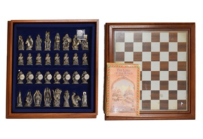 Lot 502 - Lord of The Rings - The Official Chess Set, featuring pewter pieces