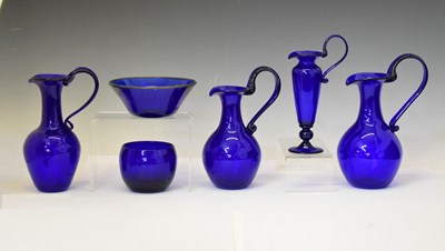 Lot 547 - Collection of Bristol Blue glass