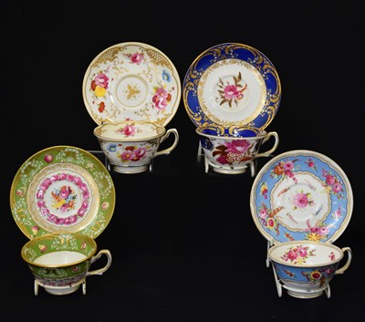 Lot 572 - Coalport China Museum - Collection of four cups and saucers