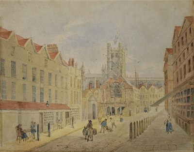 Lot 390 - Attributed to Edward Eyre (1710-1780) - Watercolour of Bath