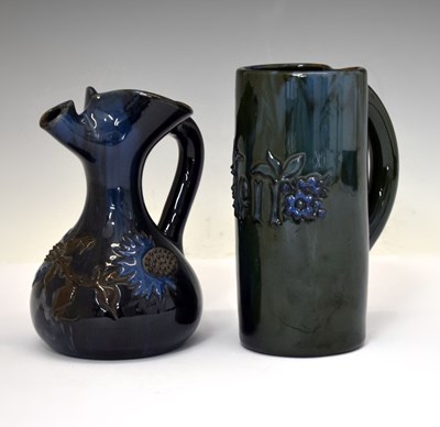 Lot 330 - Elton Ware (Clevedon) slipware pottery jug and mug