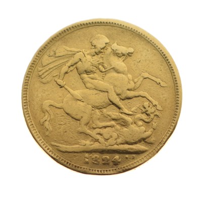 Lot 187 - George IV gold sovereign, 1824