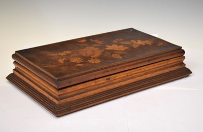Lot 420 - Late 19th or early 20th century inlaid box