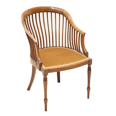 Lot 793 - Edwardian mahogany boudoir chair