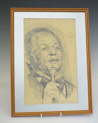Lot 468 - James Alfred Collins-Tandy (1941-2024) - Original artwork - autographed by Frank Sinatra