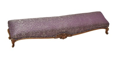 Lot 800 - Victorian walnut fender stool