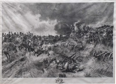 Lot 623 - Auguste Boulard (1852-1927) after Francois Flameng (1856-1923), 'Vive l'Empereur!'