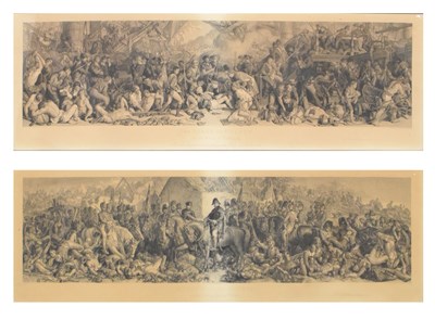Lot 673 - Charles William Sharpe after Daniel Maclise -'Wellington and Blucher Meeting after the Battle of Waterloo'