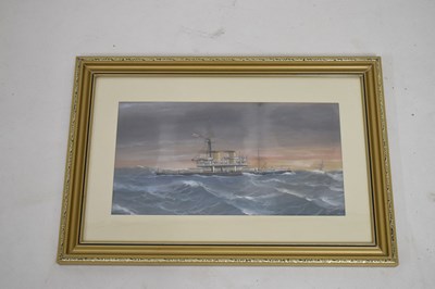 Lot 401 - Antonio De Simone (Italian, 1851-1907) - Gouache heightened with white - Dreadnought
