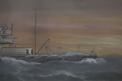 Lot 401 - Antonio De Simone (Italian, 1851-1907) - Gouache heightened with white - Dreadnought