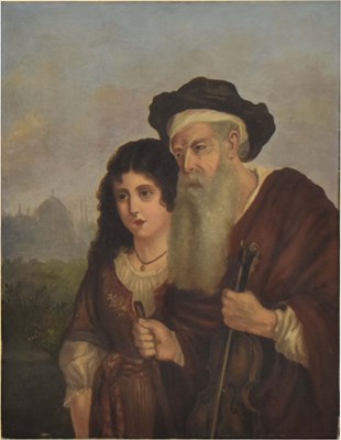 Lot 720 - Turkish school (19th century) - Oil on canvas - The Departure, Constantinople
