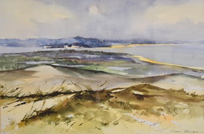 Lot 705 - Alan Simpson (20th century) - Watercolour on paper - Coastal landscape