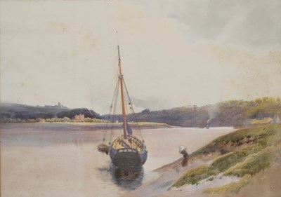Lot 706 - Walter Arnee Frank (1808-1897) - Watercolour on paper - View of the river Avon