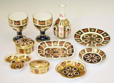 Lot 617 - Royal Crown Derby - Group of Imari pattern wares
