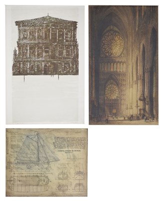 Lot 674 - Architectural Interest - Richard Beer (1928–2017) - Limited edition lithograph 'Ca Rezzonico', and others