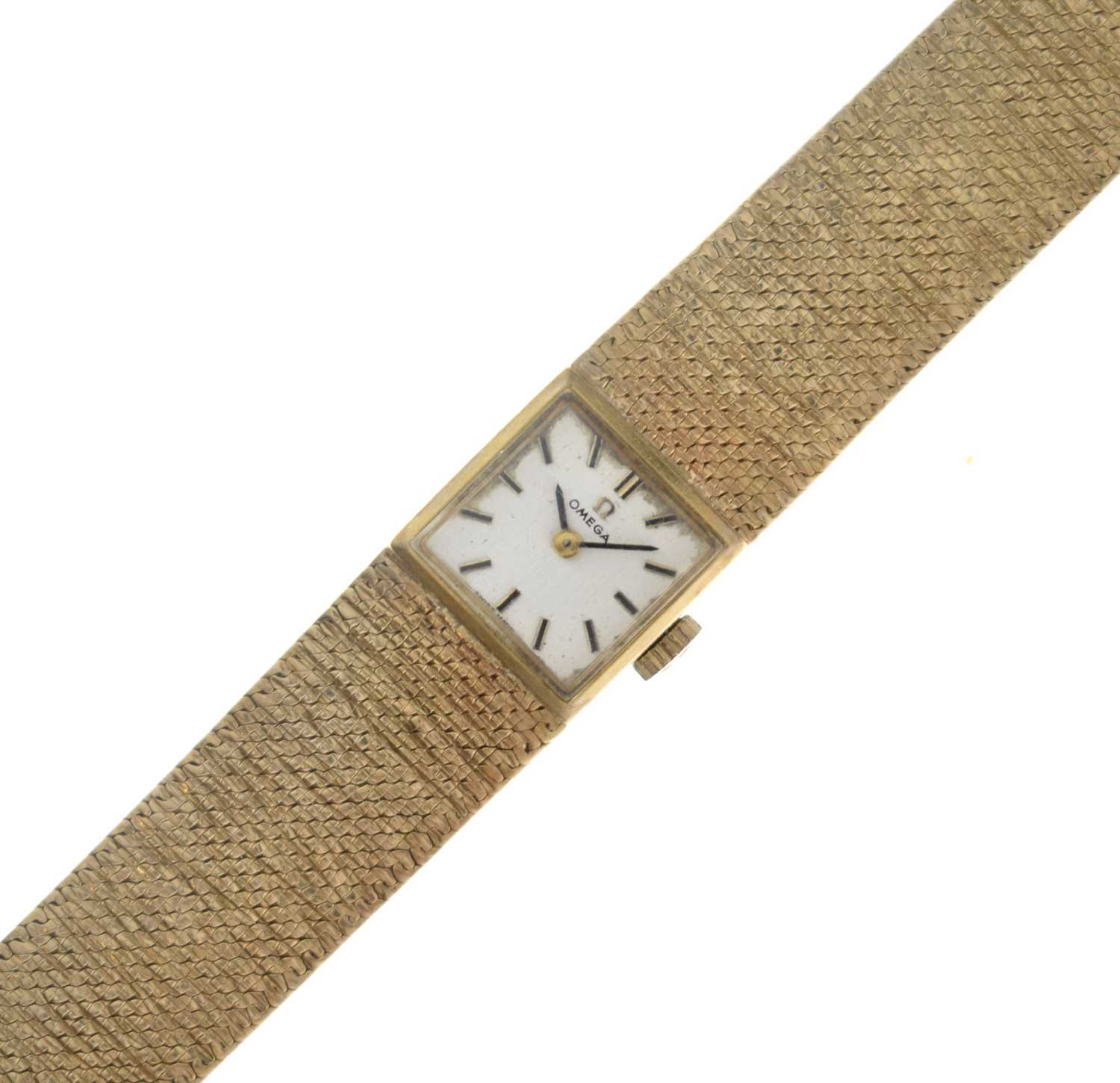 Lot 127 - Omega - Lady's 1960s 9ct gold bracelet watch