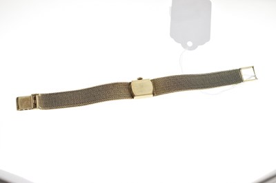 Lot 127 - Omega - Lady's 1960s 9ct gold bracelet watch
