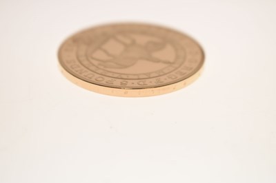 Lot 186 - Elizabeth II gold proof £5 coin, 2022, commemorating the Platinum Jubilee