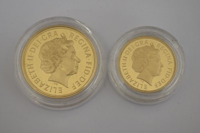 Lot 188 - Elizabeth II gold proof four-coin sovereign set, 2002