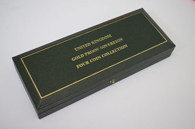 Lot 188 - Elizabeth II gold proof four-coin sovereign set, 2002