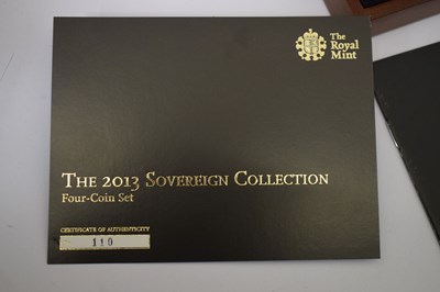 Lot 189 - Elizabeth II gold proof four-coin Sovereign Collection set, 2013