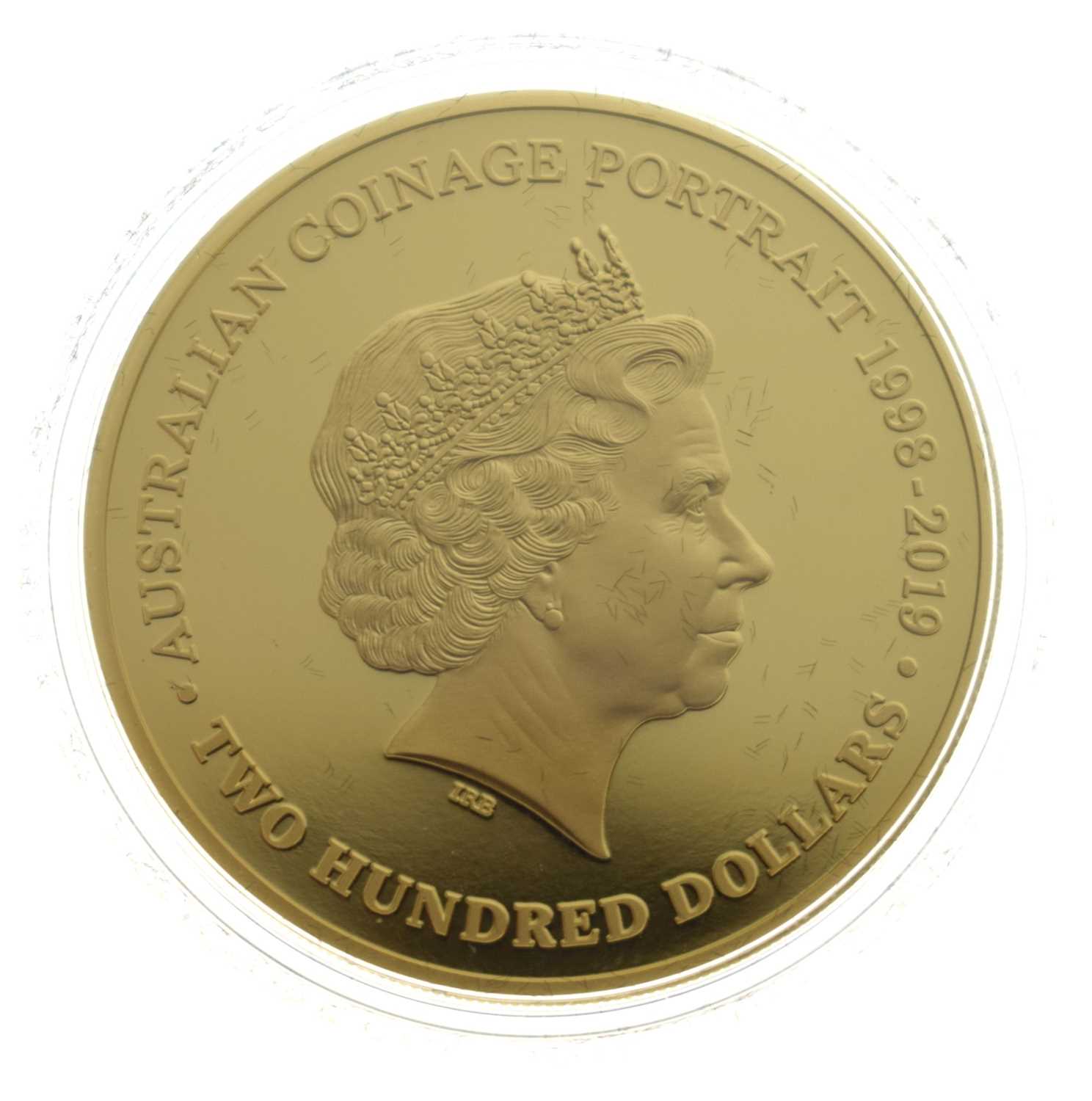 Lot 218 - Royal Australian Mint - Elizabeth II $200 gold proof 2oz coin, 2019