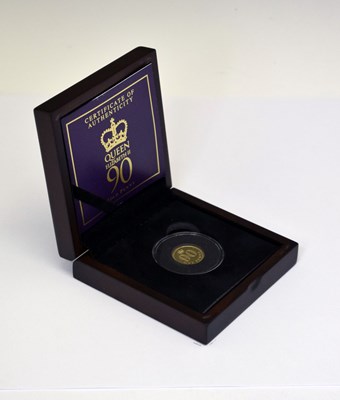 Lot 283 - Bailiwick of Jersey - Elizabeth II 9ct gold one penny coin, 2016