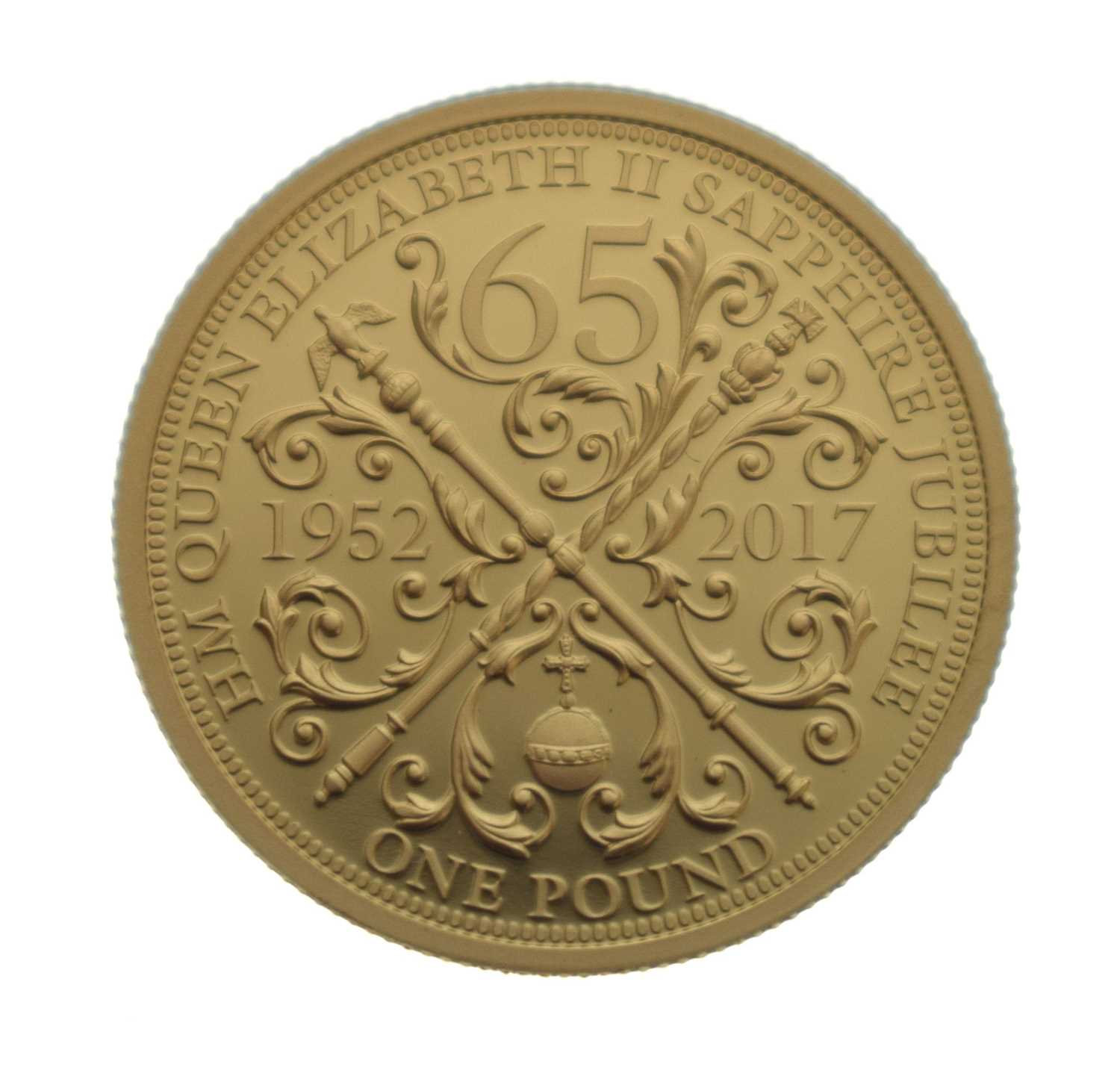 Lot 190 - Bailiwick of Guernsey - Elizabeth II gold proof £1 coin, 2017