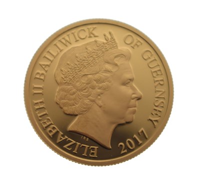 Lot 190 - Bailiwick of Guernsey - Elizabeth II gold proof £1 coin, 2017