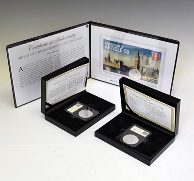 Lot 293 - Three Elizabeth II silver Britannia coins