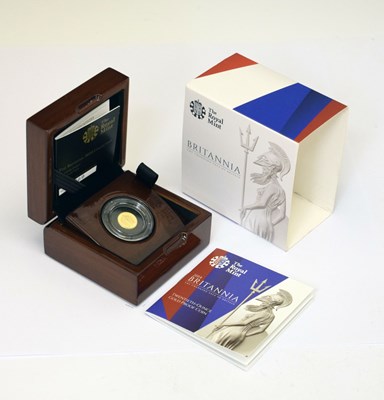 Lot 278 - Elizabeth II gold proof twentieth-ounce Britannia coin, 2014