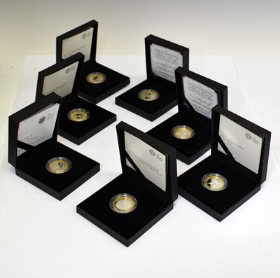 Lot 299 - Seven Elizabeth II silver proof £2 coins
