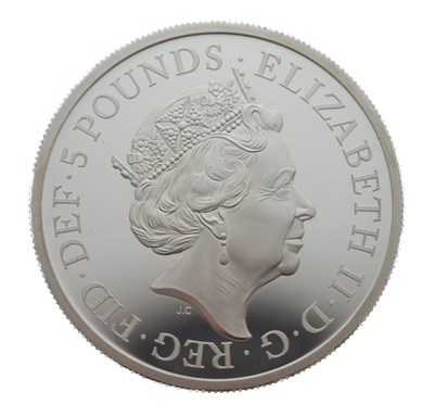 Lot 223 - Elizabeth II two-ounce silver proof coin, 2019, The Great Engravers