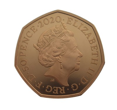 Lot 205 - Elizabeth II gold proof 50p coin commemorating Brexit