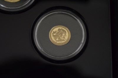 Lot 221 - St Helena - Elizabeth II sovereign gold proof three-coin set, 2021