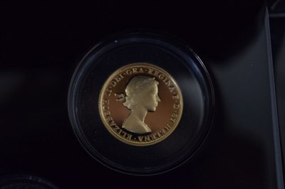 Lot 221 - St Helena - Elizabeth II sovereign gold proof three-coin set, 2021