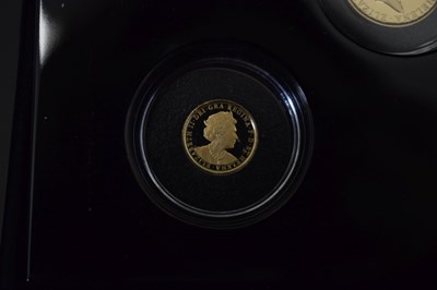 Lot 221 - St Helena - Elizabeth II sovereign gold proof three-coin set, 2021