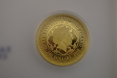 Lot 216 - Niue Island - Elizabeth II 1oz gold proof 'British Trade Dollar' $250 coin, 2018