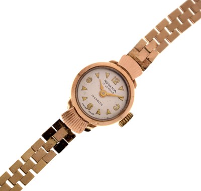 Lot 179 - Rodania - Lady's 1950s 9ct gold cocktail watch