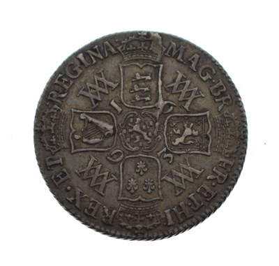 Lot 222 - William and Mary silver shilling coin, 1693