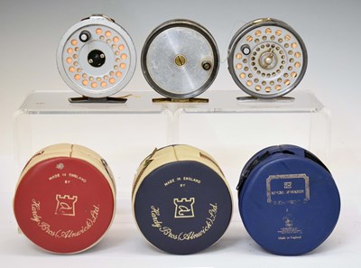 Lot 520 - Two Hardy Bros Ltd reels together with a Ogden Smiths reel